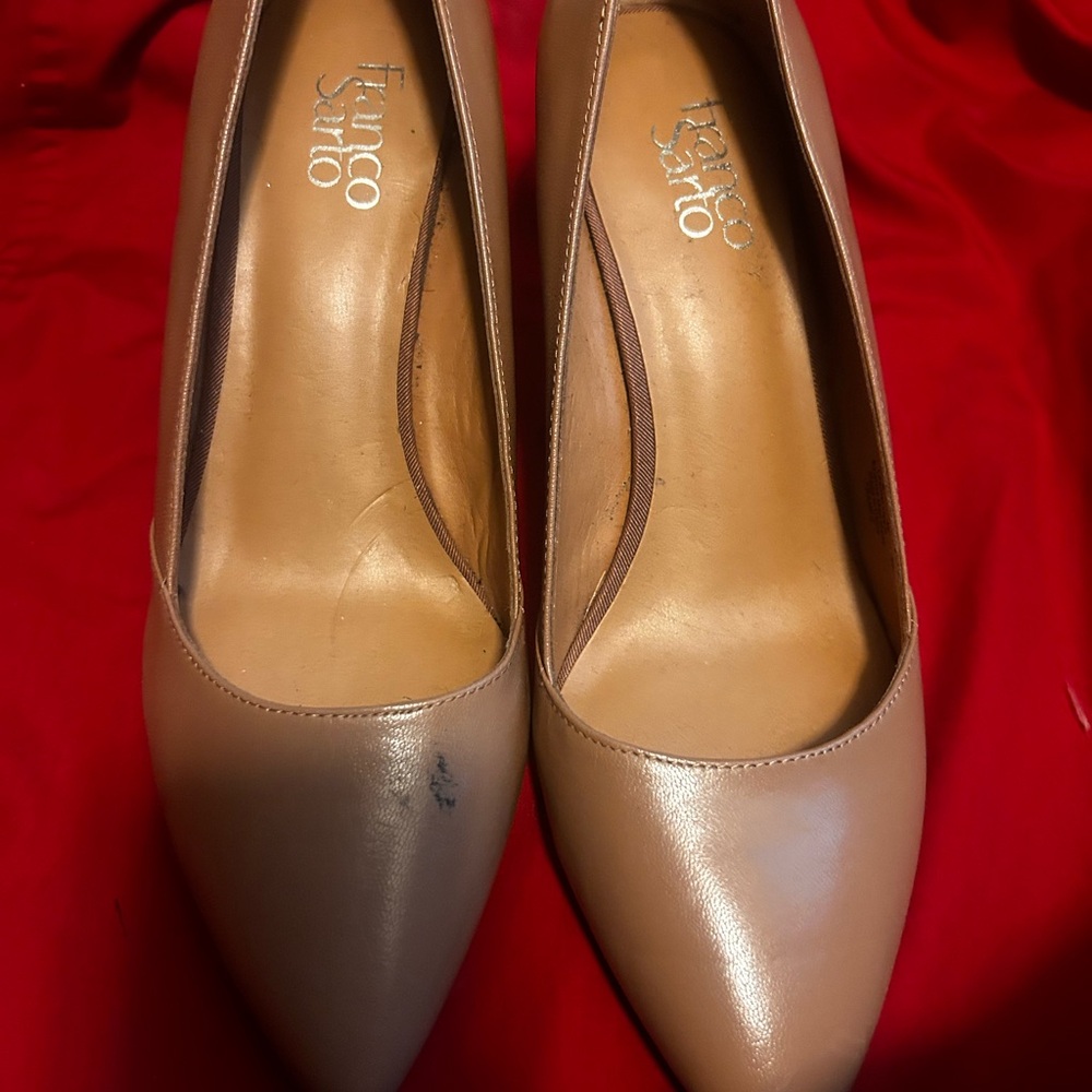Franco Sarto Women's Beige Heels